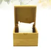 Watch Boxes Bamboo Box Pocket Case Jewelry Holder Bracelet Organizer Gift (Box With White Pillow)