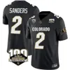 Maßgeschneidertes SHEDEUR SANDERS COLORADO BUFFALOES WEISS Schwarz Gold Grau JERSEY – ALLES GENÄHT für Herren und Damen