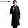 Męski Trench Płaszcze Mężczyzn Mężczyzn Trench Płaszcz podwójny płaszcz Slim Homme Windbreaker Męs