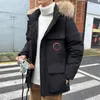 Мужчина -дизайнер Down Jacket теплые пальто гусиные повседневные буквы вышивки на открытом воздухе зимняя мода для мужчин Канадца