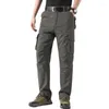 Pantalons pour hommes Automne Casual Outdoor Multi-Pocket Travail Tactique Cargo Hommes Combat SWAT Armée Militaire