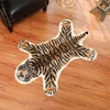 Tiger Baskılı Halı İnek Leopar Tiger Baskılı Cowhide Fux Cilt Deri Slip Antiskid Mat 94x100cm Hayvan Baskı Halı Y200416245A