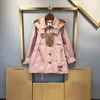 Cappotto Trench lungo per bambini moda Cappotto di design per bambini cappotto a maniche lunghe top logo marchio bambino top ragazzi ragazze Abbigliamento per neonati