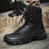 Botas ao ar livre 2023 outono/inverno 48 alto exército sapatos de montanhismo masculino forças especiais combate deserto 230830