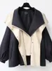 Jaquetas femininas trench coat para mulher 2023 primavera outono produto com capuz comprimento médio curto blusão casual solto jaqueta streetwear 230919