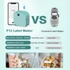 Etikettstillverkare - Etikettillverkare P12 med plastband, bärbar BT -etikettstillverkare Supportfärgtryck