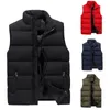 Gilets pour hommes Hommes Automne et hiver Mode Couleur unie Down Coton Zipper Vest à la mode Casual Confortable Léger Chaleco Hombre