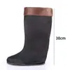 Bottes de pluie Protection contre le froid d'hiver hommes et femmes lycée général bottes de pluie basses doublure plus couvre-chaussures doublure en coton chaud en velours 230920