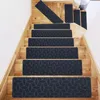 Tapis Tapis de marche d'escalier Tapis 76 cm x 20 cm Tapis antidérapants Tapis en peluche en bois Couverture de protection d'escalier de sol auto-adhésive