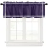 Rideau court de couleur unie violet foncé, pour cuisine, café, armoire à vin, porte fenêtre, petite garde-robe, décoration de maison