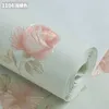 Fondos de pantalla Pastoral europea 3D Estéreo Papel tapiz no tejido Estilo de flor grande Sala de estar verde Dormitorio Rollo de papel de pared