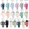 Mugs 1Pc H2.0 Plus 40Oz Stainless Steel Tumbler With Handle Lid St Big Capacity Beer Mug Water Bottle Outdoor Cam Cup Vacuum Insated Dh8Jw