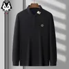 Mężczyzn Polos Summer Men S Long Inteved Solid Color Polo Casual Shirt T Shirt 230920