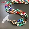 Chokers 120cm Bevel Design Anti lost Phone Lanyard Rope Neck Strap Colorful Portable Acrylic Cell Chain Accessories Gifts Outdoor 230920