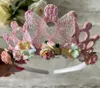 Hair Accessories Super Fairy Beautiful Garland Birthday Headdress Girls Flower Band Crown Butterfly Hairband