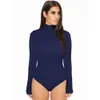 Macacões femininos macacão tartaruga pescoço vermelho cor disponível elegante bodycon mulheres bodysuits 230920