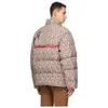 Veste d'hiver en duvet d'oie blanche pour homme, Parka de styliste, rose Liberty, fleur fragmentée, impression de lettres, manteau en duvet d'oie blanche, coupe-vent chaud