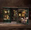 Doll House Accessories Diy Magic House Wood Doll Houses Miniature Building Kit med möbler LED -lampor Dollhouse Toy för vuxna födelsedagspresenter 230920