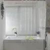 Cortinas de ducha Cortina de ducha transparente alta Cortinas transparentes impermeables Forro Moho Cortinas de baño de plástico con ganchos Hogar PEVA Decoración de baño 230920