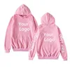 Sweats à capuche pour hommes pur coton personnalisé bricolage texte I qualité t-shirts personnalisé sweat Couple Clotin Ood ami anniversaire Ift