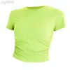 Desginer Al Yoga Bra Original Al New Suit Short Sleeve Nude Fit Back Sports Top Women's Running Fitness T-shirt