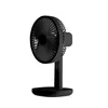 Ventilador recarregável de mesa, pequeno, portátil, aparelho de ar condicionado, rotação automática, vento de 3 velocidades, silencioso, para escritório doméstico