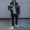 Kurtki męskie haftowane kurtki baseballowe Kurtki baseballowe swobodna obrońca kurtka odzieży wierzchnia mężczyźni kobiety Hip Hop Streetwear MG220228 x0920