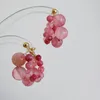 Dangle Earrings XIALUOKE Fashion Purple Crystal Grape Cute Romantic Geometric Fruit Ms Jewelry Accessories Gift