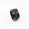 Band Rings Ins Personality Hip-Hop Rotatable Digital Scale Ring Men And Women Titanium Steel Decompression Single Fashion Trend Jewelry x0920