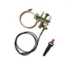 Tools Commercial Gas Range Stove Spare Parts Fryer Pilot Burner Thermocouple Sensor Three Flame Head With Push Button Igniter Assembly