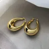 Vintage Plated 18K Gold Geometric Water Drops Cool and Individually Simple Advanced Ear Jewelry