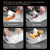 Chopping Blocks Thickened Stainless Steel Cutting Board Multi-Function Antibacterial mildew-proof Rectangular Chopping Board Home Kitchen Tools 230920