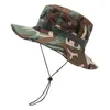 Береты Four Seasons, мужские военные кепки, камуфляжные рыбацкие шапки, полиэстер, 54-59 см, быстросохнущие, складные, для прогулок, путешествий, рыбалки в джунглях