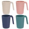 Tumblers Water Cup med krökt handtag diskmaskinvänliga hållbara obrottsbara kopparhandtag för picknick camping varje dag