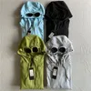 Hoodies masculinos moda cp sweatshirts para homem outono inverno lente decoração óculos com capuz solto casal zíper suéteres 2023