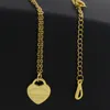 Collier de luxe à la mode Ti pour femmes, pendentif clavicule, or, cœur de pêche, titane, acier, bijoux de styliste, Style lettre, livraison gratuite