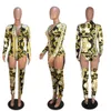 Kvinnors jumpsuits Rompers Sexig dragkedja V Neck Lång Jumpsuit med spänne långärmad Turtleneck Bodycon Rompers Night Party Clubwear Bodysuit Fashion Outfit 230919