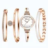 Наручные часы Sdotter Роскошные женские часы из четырех частей Женский модный кварцевый браслет Reloj De Mujer