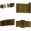 Belts Army Style Midjeband Rem Snabbfrisläppande Justerbar spänne Kamp Nylon Multipla fickor Mänbälte