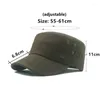 Baretten 2023 Herfst Heren Platte Pet Wasbaar Katoen Militaire Hoeden Golf Hoed Snapback Camping Vissen Vintage Marine Caps voor Mannen