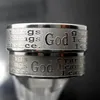 30pcs English Etched Serenity Prayer Rings Stainless Steel Religious Christian Rings Faith Bible Verse Whole Men Women Jewelry308s