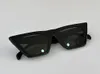 Brand Designer Cat Eye Sunglasses Women Fashion Black Frame Plate Flat Top Acetate Retro Vintage Women Sunglass Fashion 41468