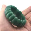 Naturlig grön Aventurine Jade Stone Pärlor Armband Naturliga ädelstenarmbandsmycken för kvinna för gåva