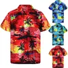 REMERA HACHAIANA PARA HOMBRE nieformalny a la Moda con botones estampado hawaiano men's Casual Shirts279c