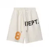 Galleries Dept Harajuku 23ss Été Vintage Lettre 8 Imprimé De La Streetwear Hip Hop Cordon Unisexe Beachwear Hommes Casual Gym Shorts Ffo