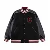 Mens Jackets mens designer baseball jacket coat women cotton windbreaker varsity Lightning letter stitching single breasted color block stand collar coat basebal