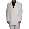 Trajes de hombre Losse Casual doble botonadura solapa pico novio de boda Regular chaqueta de dos piezas pantalones traje de Terno personalizado Hombres