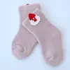 Weihnachtsdekorationen Babysocken Winterplüsch verdickte Neugeborene mittellange Röhre warme Socken C343