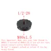 Dış İplik M40*1.5, İç İplik 1/2-28 veya 5/8-24, Yakıt Filtresi Siyah Alüminyum Uç Kapağı Kapağı 1.7x10 inç Çözücü Tuzağı