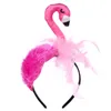 ملحقات أزياء مضحكة الوردي Flamingo Hair Hoop Cosplay Partn